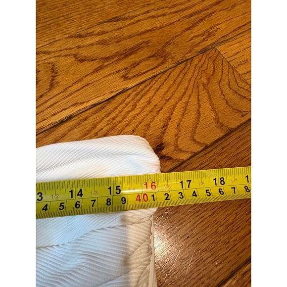 Express Body Contour High Compression Ribbed Twist Front Tube Top White S M L - Picture 8 of 8